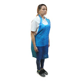 Safety Zone® ProGuard® Polyethylene Aprons, Blue, 28"x46", 1 Mil, 100/Bag, 10 Bags/Case (SZNMDP-46B-S) Case of 1000