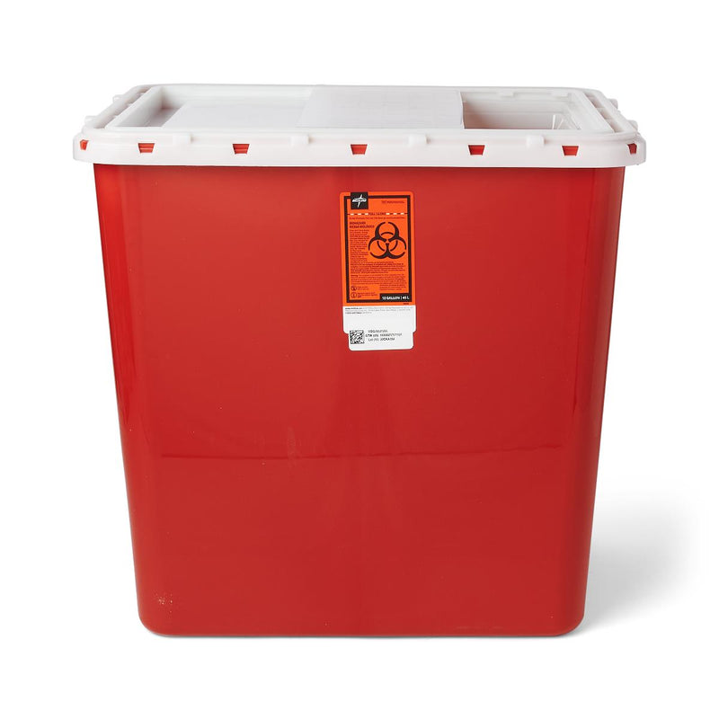 Sharps Containers, Red, Sliding Lid, 12 gal., 1/EA  (MDS705212SLH) Each