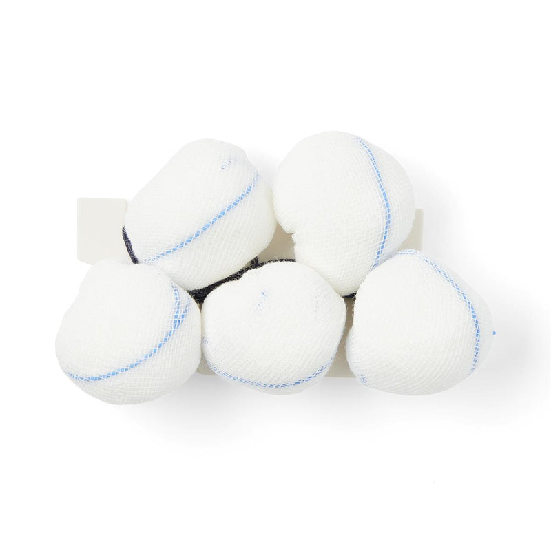 X-Ray Detectable Double-Strung Tonsil Sponge, Sterile, Size L, 1-1/4", 5/PK (MDS78916Z) Pack of 5