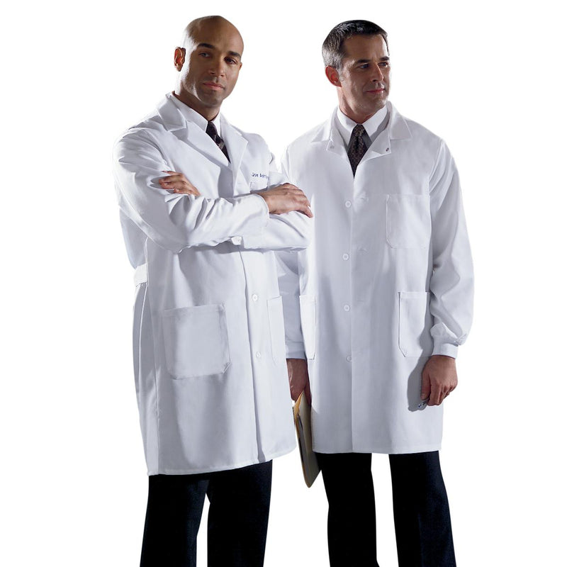 Unisex Staff-Length Lab Coat, White, Size 34, 1/EA  (MDT12WHT34E) Each