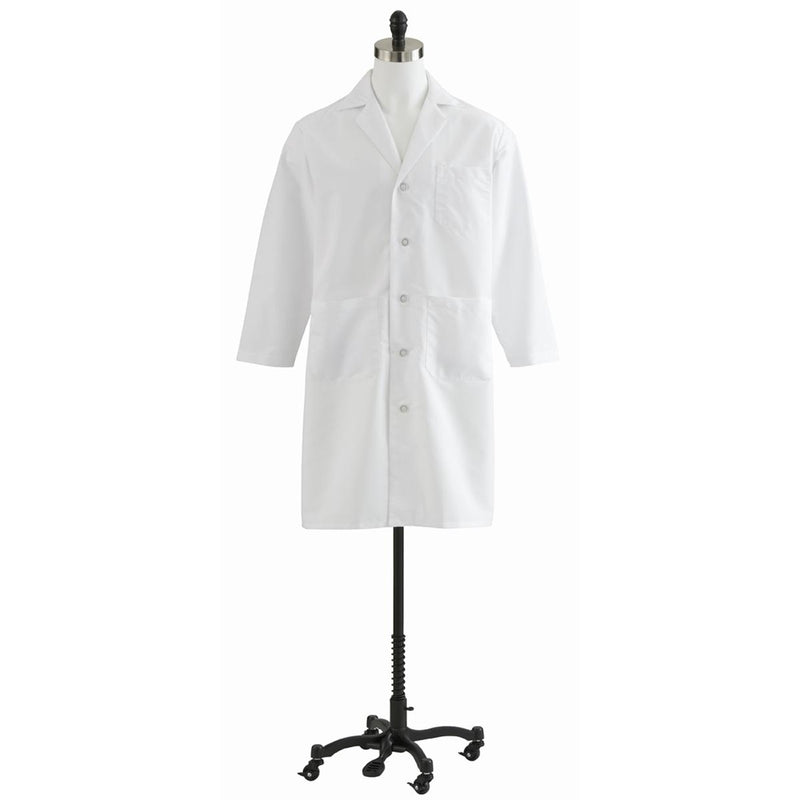 Men's Full Length Lab Coat, White, 34, 1/EA  (MDT14WHT34E) Each