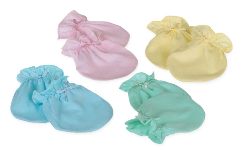 Infant Mittens, Assorted Pastels, 12/DZ  (MDTDDR116) 1 Dozen