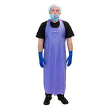 Safety Zone® ProGuard® Vinyl Die Cut Aprons, Blue, 35"x45", 4 Mil, 12/Bag, 6 Bags/Case (SZNME6B-45-4SZ) Pack of 12