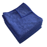Hospeco® Microfiber Cloth 16x16 260 GSM Half-Fold Royal Blue, Pack of 12 (HOSMFC2601616RB) Pack of 12