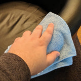 Hospeco® Microfiber Cloth 16x16 300 GSM Half-Fold Blue, Pack of 12 (HOSMFC3001616BL) Pack of 12
