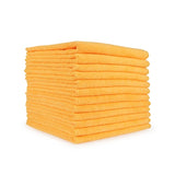 Hospeco® Microfiber Cloth 16x16 300 GSM Half-Fold Orange, Pack of 12 (HOSMFC3001616OR) Pack of 12