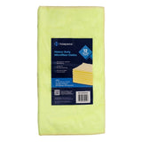 Hospeco® Microfiber Cloth 16x16 300 GSM Half-Fold Yellow, Pack of 12 (HOSMFC3001616YE) Pack of 12
