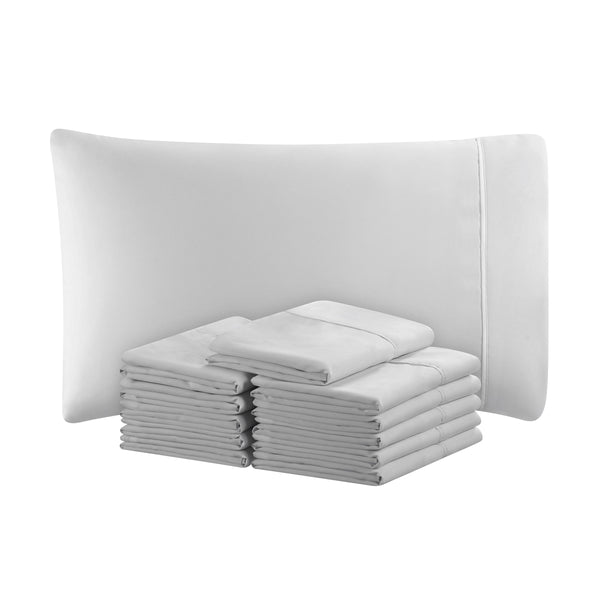 Host & Home Microfiber Pillowcase Standard Gray (12/Pack) (P-MFP-2030-GY) 12/PK