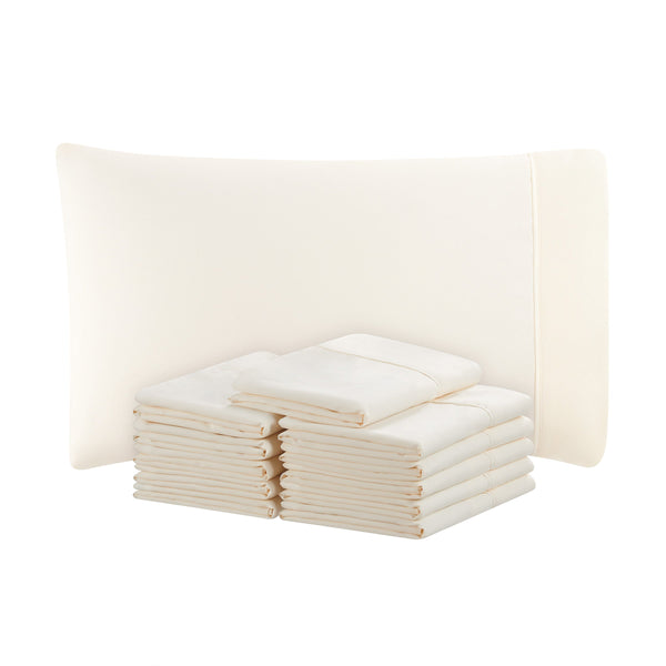 Host & Home Microfiber Pillowcase King Ivory (12/Pack) (P-MFP-2040-IV) 12/PK