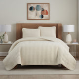 Arkwright Home® Host & Home Brushed Microfiber Quilt Set, Queen, Taupe, 4/Case (MFQT-FQSET-TP) Case of 4
