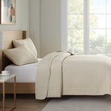 Arkwright Home® Host & Home Brushed Microfiber Quilt Set, King, Taupe, 4/Case (MFQT-KSET-TP) Case of 4