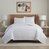 Arkwright Home® Host & Home Brushed Microfiber Quilt Set, Twin, White, 4/Case (MFQT-TWSET-WH) Case of 4