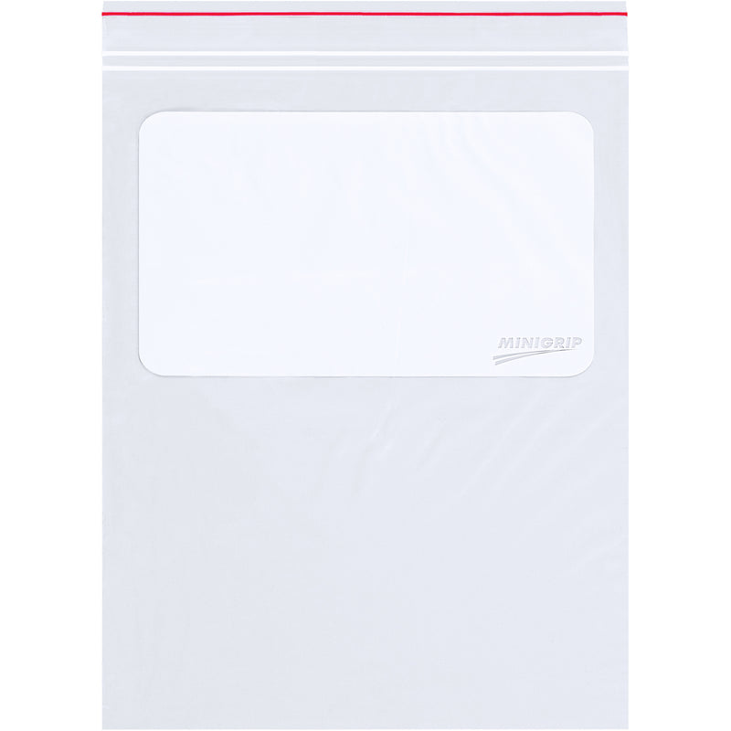 2 x 3" - 2 Mil Minigrip® White Block Reclosable Poly Bags (MG3935) Case Of 1000