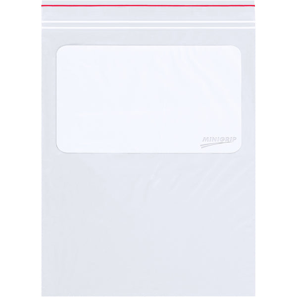 3 x 5" - 2 Mil Minigrip® White Block Reclosable Poly Bags (MG3945) Case Of 1000