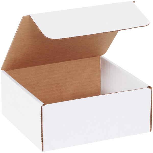 7 1/2 x 7 x 3 1/4" White Literature Mailers (MIBM1M) Bundle Of 50