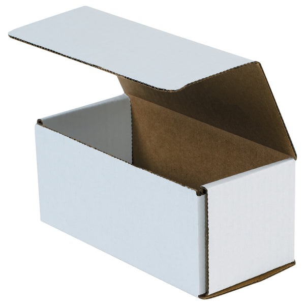 7 1/2 x 3 1/2 x 3 1/4" White Corrugated Mailers (MIBM5C) Bundle Of 50