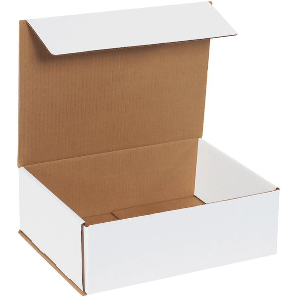 12 x 9 x 4" White Corrugated Mailers (MLR1294) Bundle Of 50