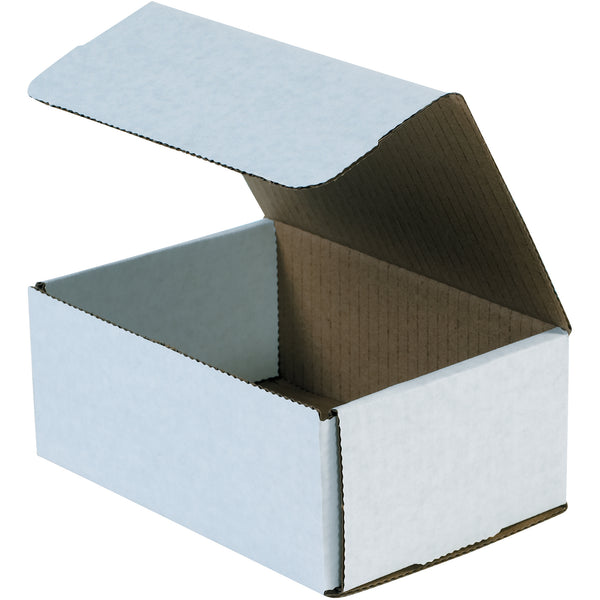 7 1/8 x 5 x 3" White Corrugated Mailers (MLR3) Bundle Of 50