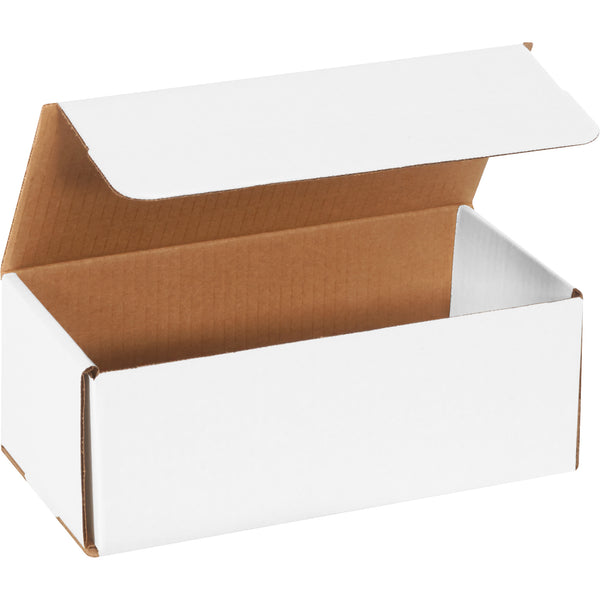10 x 4 7/8 x 3 3/4" White Corrugated Mailers (MLR6) Bundle Of 50