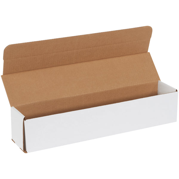 17 1/2 x 3 1/2 x 3 1/2" White Corrugated Mailers (MLR84) Bundle Of 50