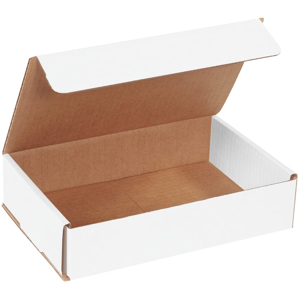 9 x 6 x 2" White Corrugated Mailers (MLR962) Bundle Of 50