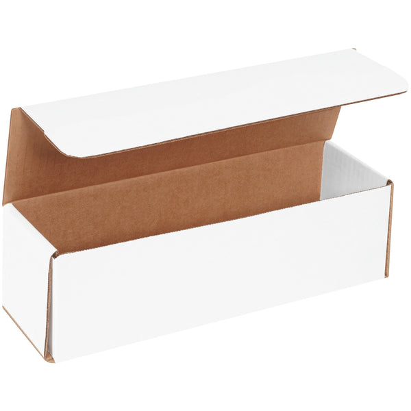 11 1/2 x 3 1/2 x 3 1/2" White Corrugated Mailers (MLRB) Bundle Of 50