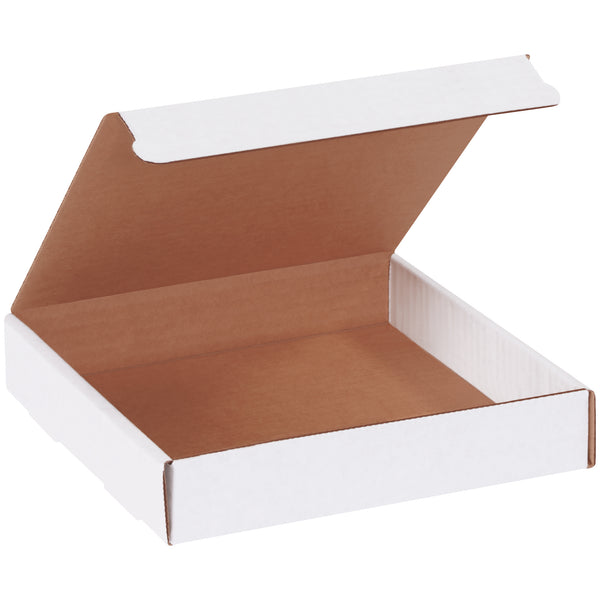 7 3/8 x 7 3/8 x 1 3/8" White Literature Mailers (MMC1) Bundle Of 50