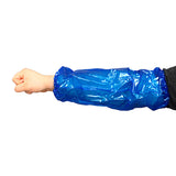 Safety Zone® ProGuard® Vinyl Alternative Sleeves w/ Elastic Ends, 18", 6 Mil, Blue, 10/Bag, 15 Bags/Case (SZNMMVA-6HS) Case of 150