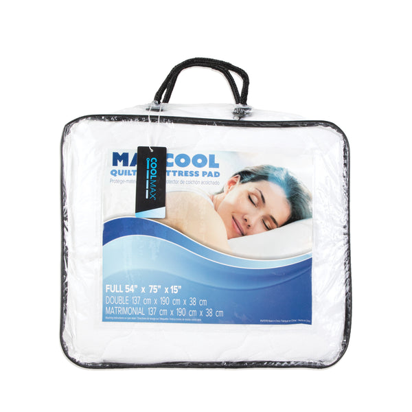 Arkwright Home CoolMax Mattress Pad Full White (P-MP-COOLMAX-FL) 1/EA