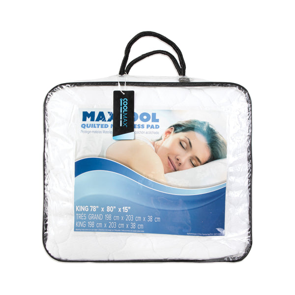 Arkwright Home CoolMax Mattress Pad King White (P-MP-COOLMAX-KG) 1/EA