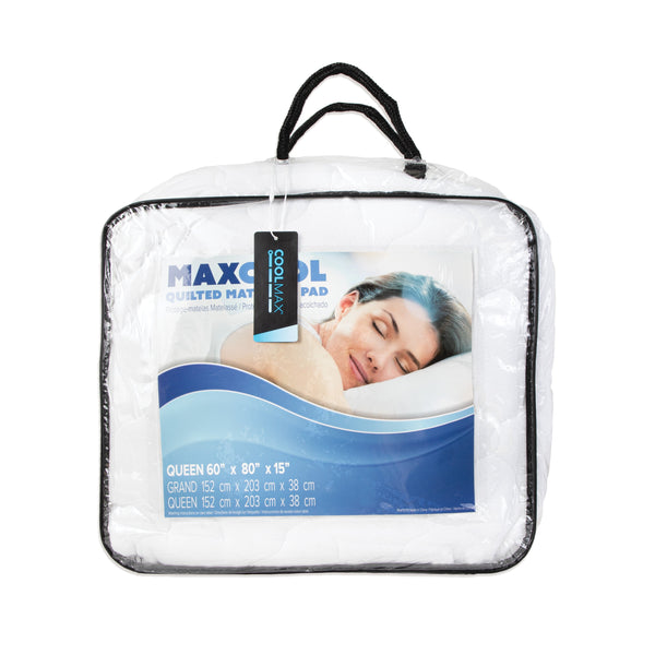 Arkwright Home CoolMax Mattress Pad Queen White (P-MP-COOLMAX-QN) 1/EA