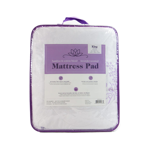 Arkwright Home Lavender Scented Mattress Pad Twin White (P-MP-LAV-TW) 1/EA