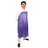 Safety Zone® ProGuard® Vinyl Aprons w/ String Ties, Hemmed, Blue, 35"x48", 8 Mil, 12/Bag, 6 Bags/Case (SZNMPB-48) Case of 72