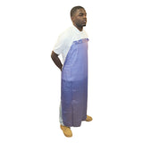 Safety Zone® ProGuard® Vinyl Aprons w/ String Ties, Hemmed, Blue, 35"x55", 8 Mil, 12/Bag, 6 Bags/Case (SZNMPB-55) Case of 72