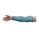 Safety Zone® ProGuard® Polyethylene Sleeves w/ Elastic Ends, 16", Blue, Flat Pack, 100/Bag, 20 Bags/Case (SZNMPE-165-FP-B-HM) Case of 2000