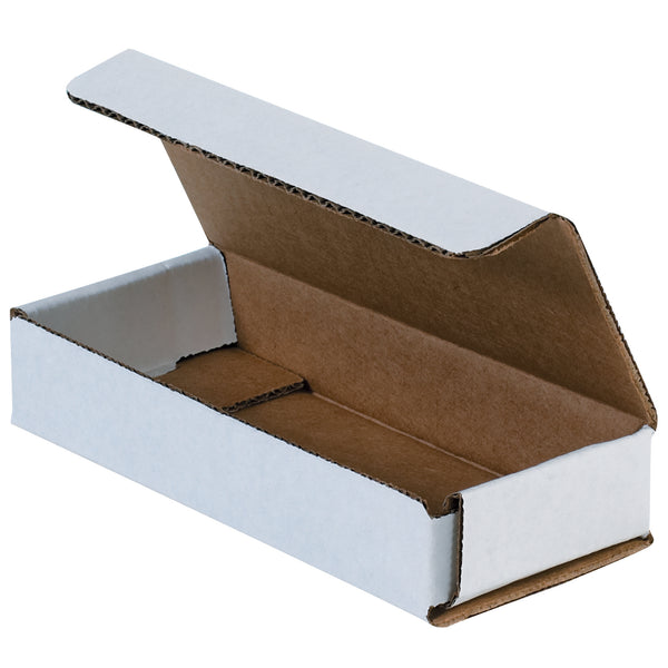 6 x 2 1/2 x 1" White Corrugated Mailers (MRX1L) Bundle Of 50