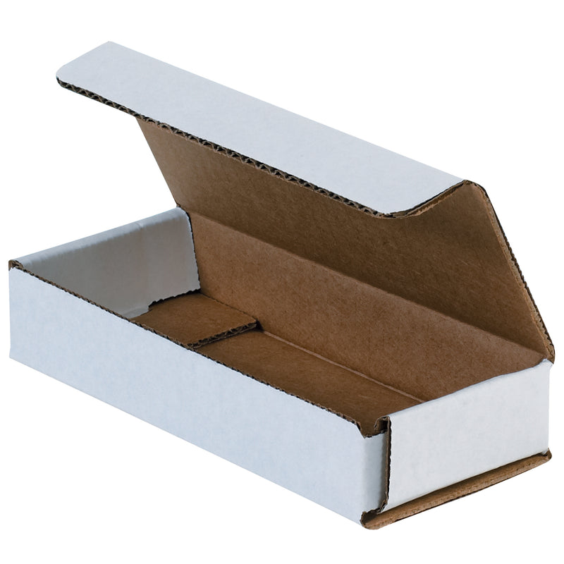 6 x 2 1/2 x 1" White Corrugated Mailers (MRX1L) Bundle Of 50