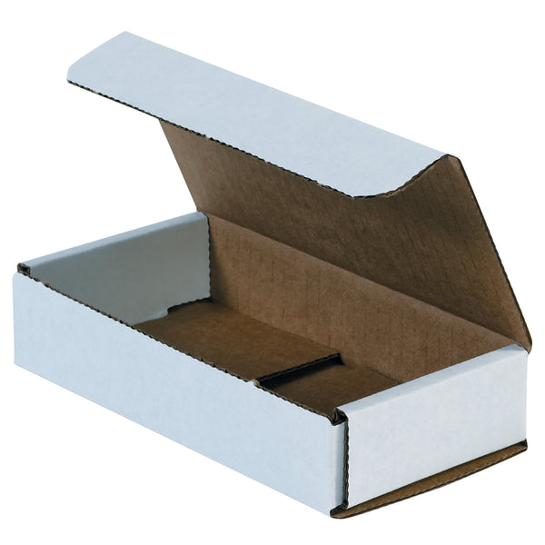 6 1/2 x 3 1/4 x 1 1/4" White Corrugated Mailers (MRX1XL) Bundle Of 50
