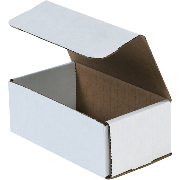 6 1/2 x 3 5/8 x 2 1/2" White Corrugated Mailers (MRX4X) Bundle Of 50