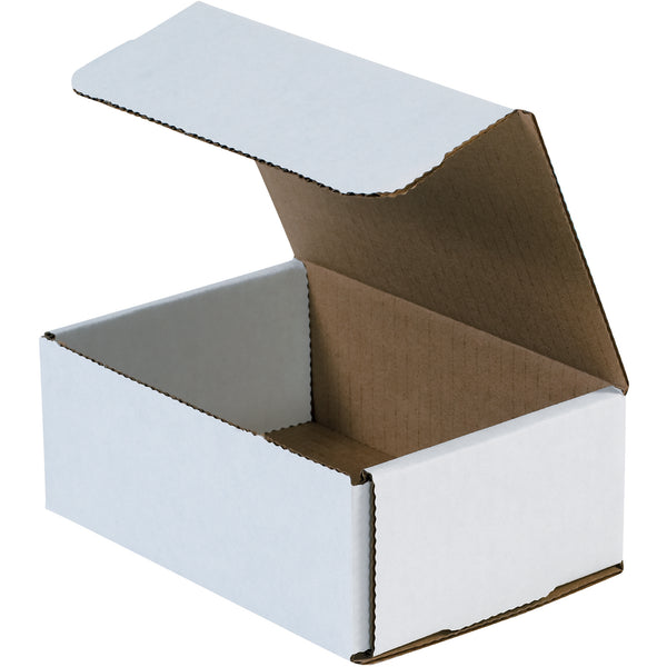 6 1/2 x 4 1/2 x 2 1/2" White Corrugated Mailers (MRX5X) Bundle Of 50