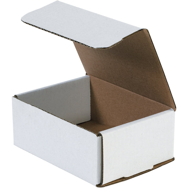 6 1/2 x 4 7/8 x 2 5/8" White Corrugated Mailers (MRX6X) Bundle Of 50
