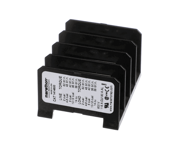 Marshall Air 500205 4 Pole 600V Terminal Block (MSA500205) Each