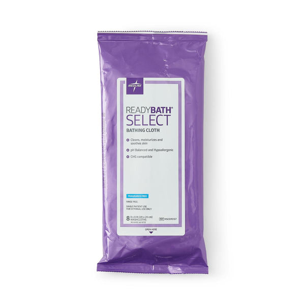 ReadyBath SELECT Medium-Weight Wash Cloth, Fragrance Free, 8/Pack, 1 PK (MSC095107H) 1 Pack
