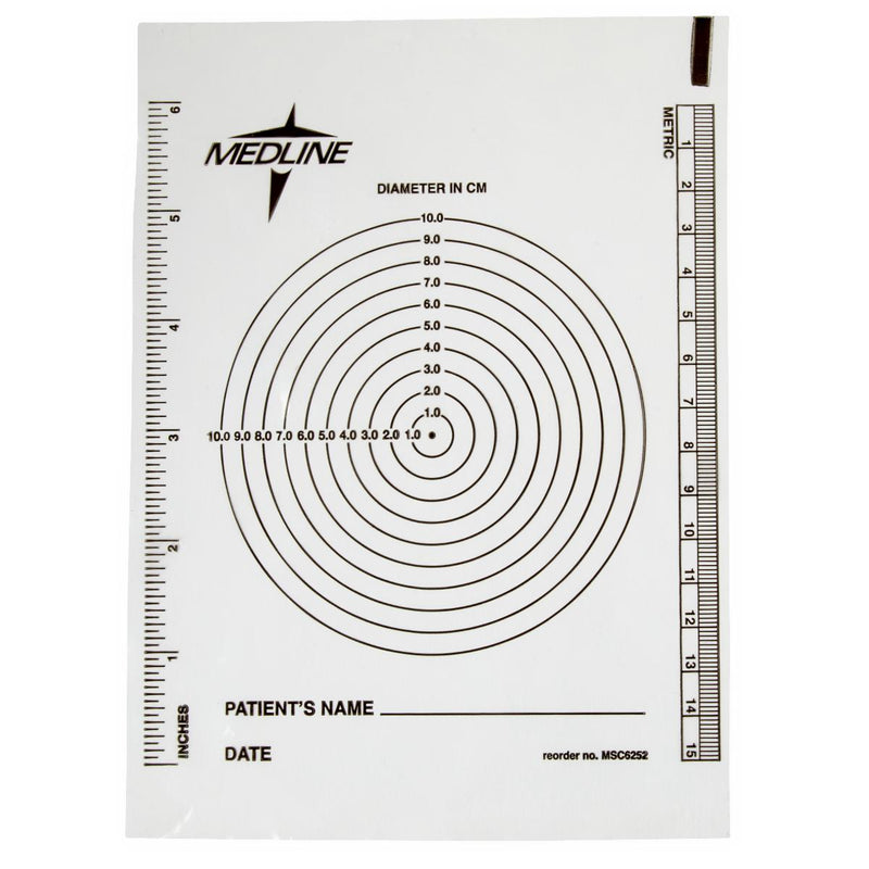 Bullseye Plastic Wound Ruler, 10/PK  (MSC1234H) Pack of 10