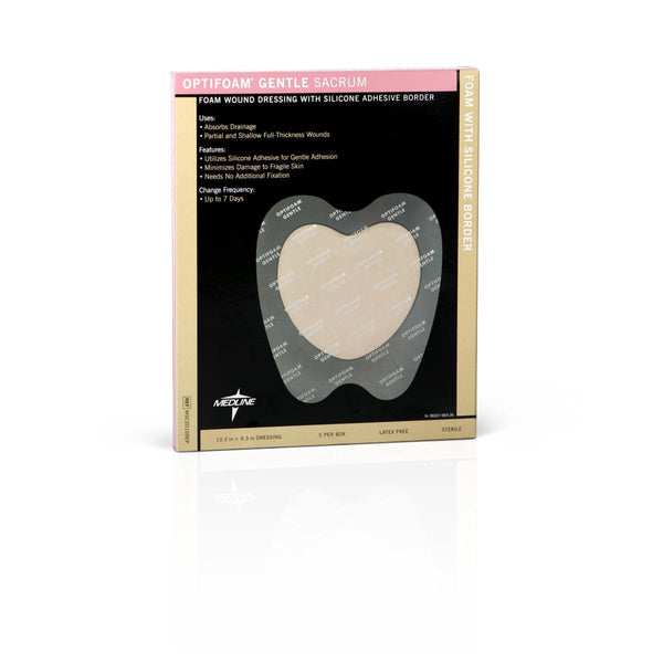 Optifoam Gentle Foam Wound Dressing with Silicone Adhesive Border, 10" x 9" Large Sacrum in Educational Packaging, 1/EA  (MSC20109EPH) Each