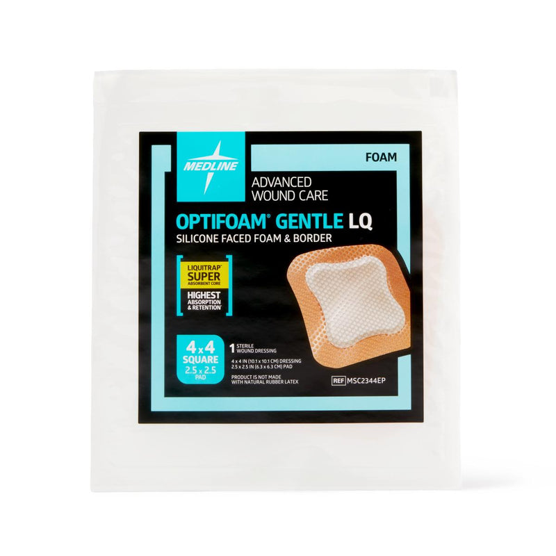 optifoam dressing Optifoam Gentle Silicone-Faced Foam Dressing with Liquitrap Super Abso – GoodEarth Products