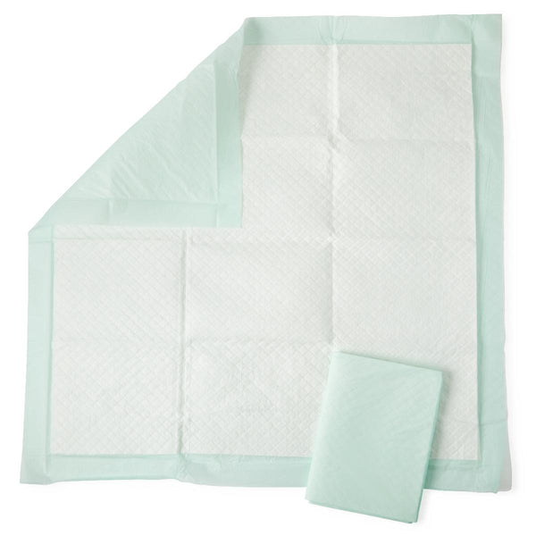 Fluff and Polymer Underpad, Heavy Absorbency, 36" x 36", Green, Quilted, 5/BG (MSC282070LBZ) Bag of 5