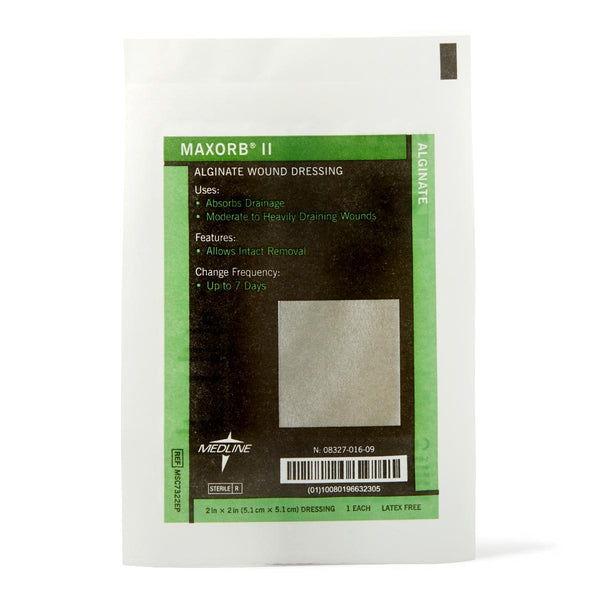 Maxorb II Alginate Dressings, 2" x 2", in Educational Packaging, 1/EA  (MSC7322EPH) Each