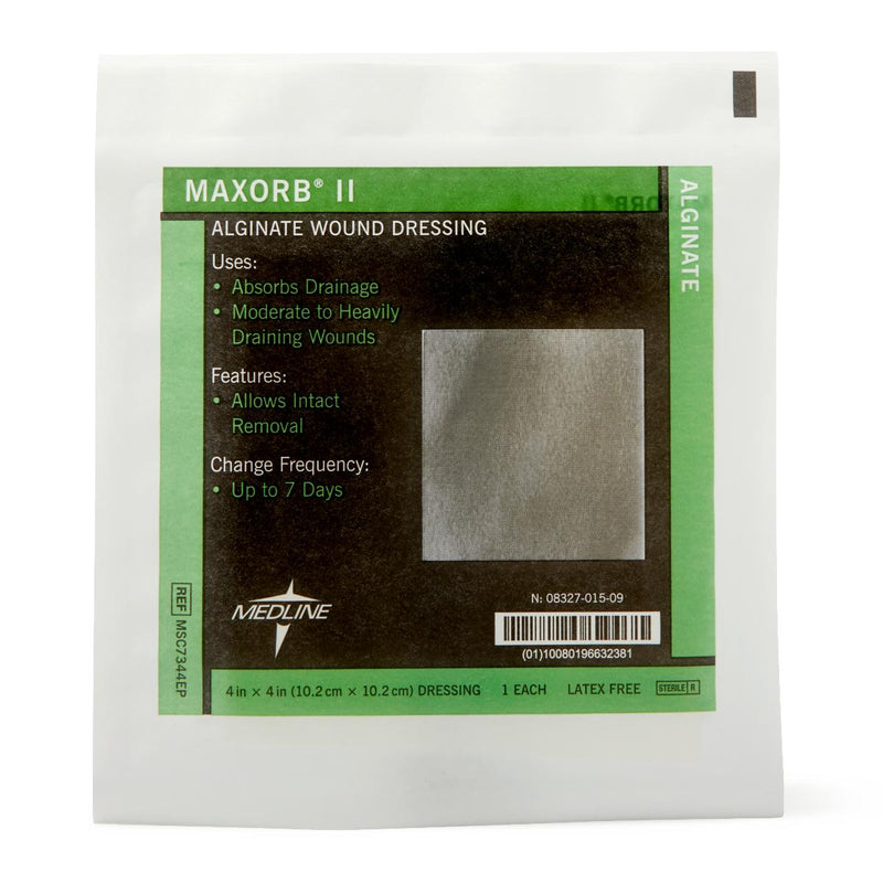 Maxorb II Alginate Dressings, 4" x 4", in Educational Packaging, 1/EA  (MSC7344EPH) Each