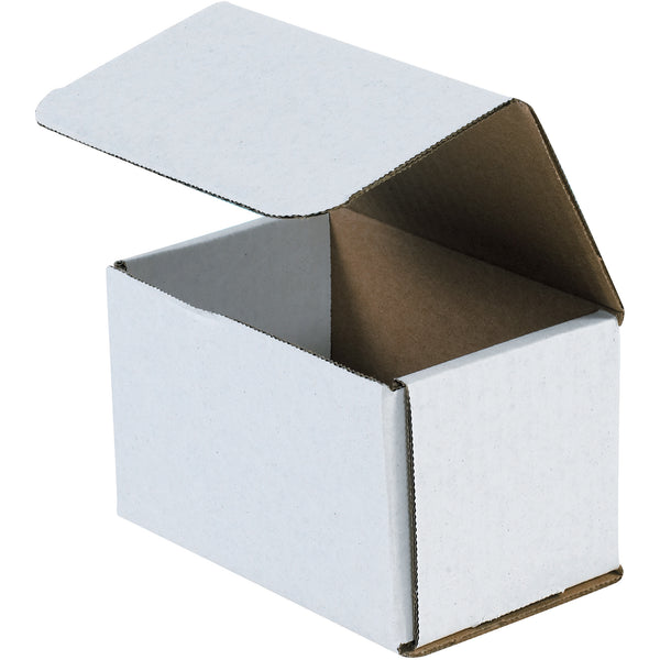 5 1/2 x 3 1/2 x 3 1/2" White Corrugated Mailers (MSOL) Bundle Of 50